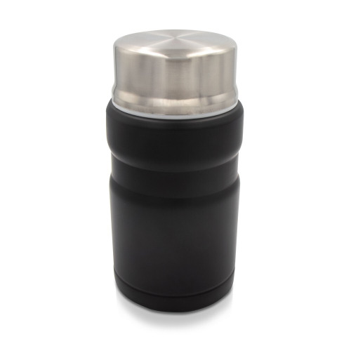 Termiczny pojemnik na żywność 650 ml Air Gifts, składana łyżka | Jonathan Czarny V9962-03 (6)