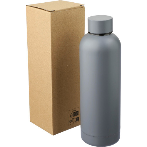 Butelka termiczna 500 ml ze stali nierdzewnej z recyklingu Grafitowy V1177-15 (1)