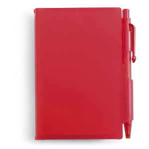 Notatnik z długopisem czerwony