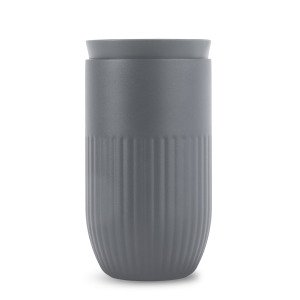 Kubek izolowany Sagaform Tova, 320 ml, szczelny, można myć w zmywarce Szary