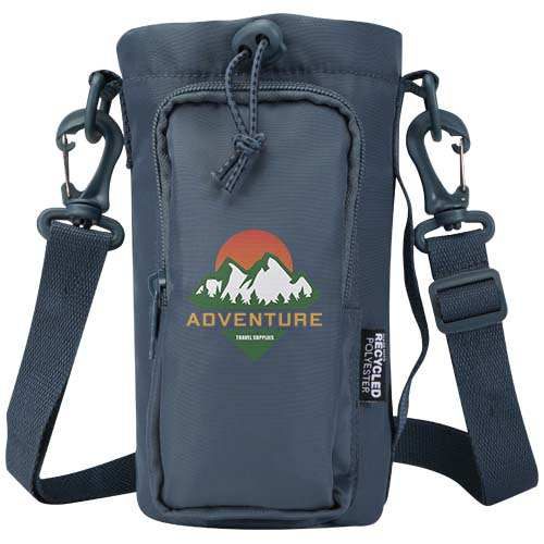 Trip Aware™, torba na butelki wykonana z materiałów z recyklingu, 2 l Hale Blue 12076555 (1)