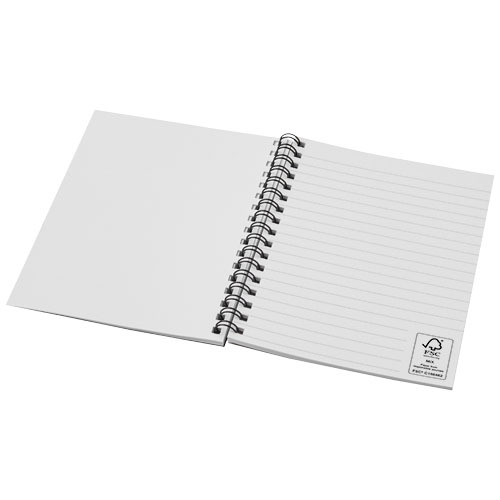 Desk-Mate® kolorowy kołonotatnik A6 z materiałów z recyklingu Czarny 21018890 (6)