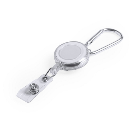 Ski pass, rozciągany przewód 65 cm Biały V7398-02 