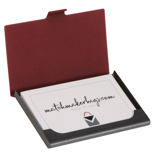 Etui na wizytówki CAMBRIDGE Czerwony 004305 (2)