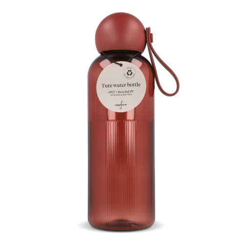 Sagaform Ture butelka na wodę 600 ml Transparentny / bordowy LT52056-N0419 