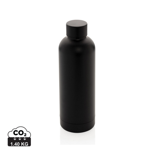 Butelka termiczna 500 ml, stal nierdzewna z recyklingu Czarny P435.701 (3)