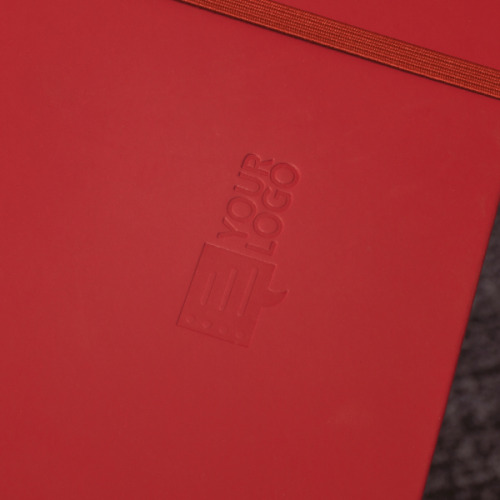 Notatnik A5 w linie z materiałów z recyklingu DOMINIK Czerwony 2526105 (7)