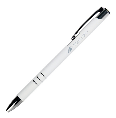 Długopis metalowy soft touch NEW JERSEY biały 055506 (6)
