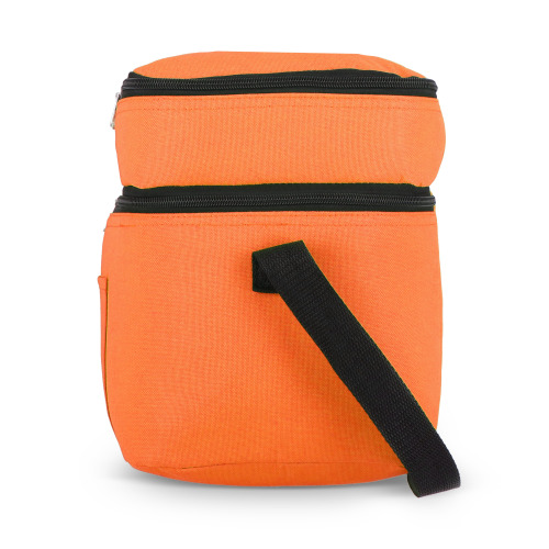 R-PET 600D Dwukomorowa torba chłodząca 30 x 20 x 24 cm 12L Pomarańczowy LT95393-N0026 (3)