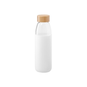 Szklana butelka sportowa 550 ml biały