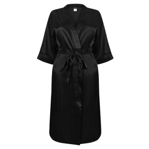 Szlafrok Kimono Damski Satynowy Elastyczny