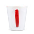 Kubek subli Melbourne kolorowy rant i uchwyt 300ml Biały / czerwony LT51192-N0121 (4) thumbnail