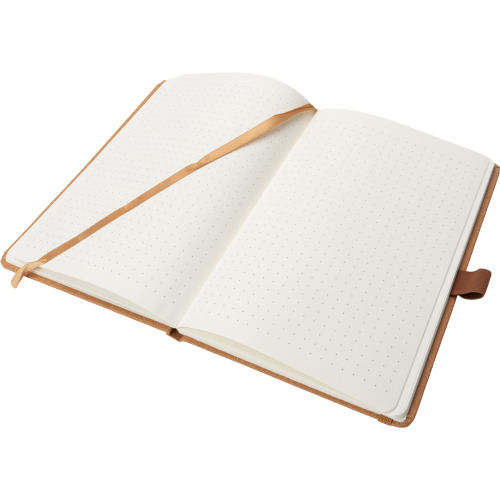 Notatnik A5 w kropki z papieru z recyklingu AGNESE Brązowy 2179901 (1)