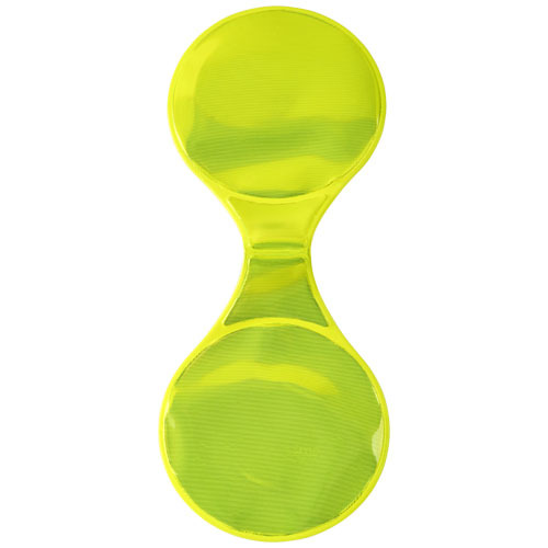RFX™ reflective mały okrągły odblaskowy magnes z PVC Neonowy żółty 1PR03106 (3)