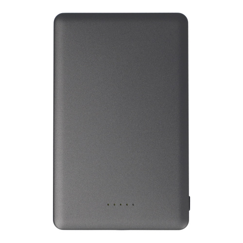 Bezprzewodowy powerbank Nexus kompatybilny z MagSafe R-ABS 5000 mAh Czarny / stalowoszary LT95510-N0235 (2)