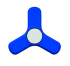 Spinner ładowarka niebieski MO9313-37 (1) thumbnail