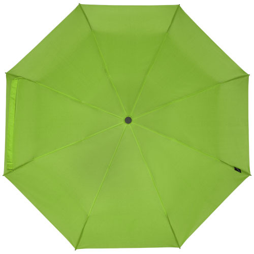 Składany wiatroodporny parasol 51 cm z PET z recyklingu Birgit Zielony limonkowowy 10914563 (2)