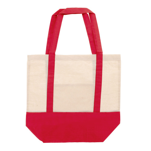 Bawełniana Torba na zakupy OEKO-TEX® 140g/m² 40x10x35cm Czerwony LT95248-N0021 (2)