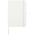 Teak notatnik A5 z twardą okładką z materiałów z recyklingu i stronami w linie Biały 10601301 (2) thumbnail