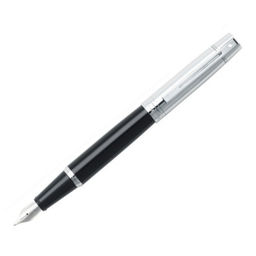 Pióro wieczne Sheaffer kolekcja 300, czarny/chrom, wykończenia chromowane, etui prezentowe Czarny EXP9314PN-CZ 