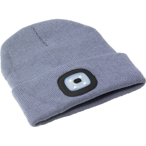 Czapka zimowa ze światłem COB Grafitowy V7184-15 (5)