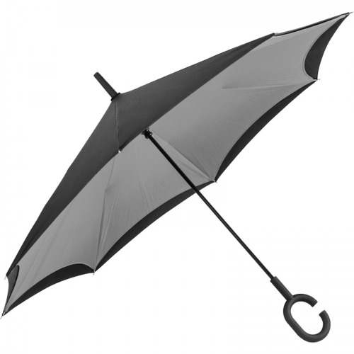 Parasol manualny odwrócony ø120 cm OLIVIA Szary 4047607 