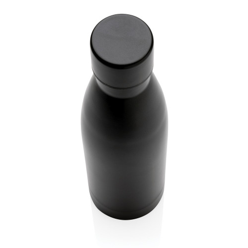 Butelka termiczna 500 ml, stal nierdzewna z recyklingu Czarny P433.271 (2)