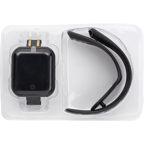 Monitor aktywności, bezprzewodowy zegarek wielofunkcyjny Czarny V1223-03 (11)