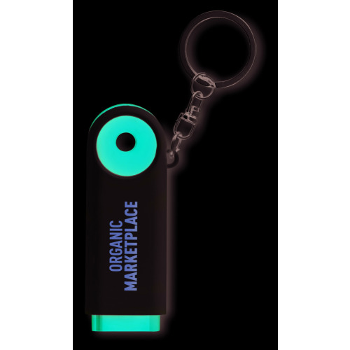 Brelok-latarka z żetonem Czerwony MO8466-05 (2)