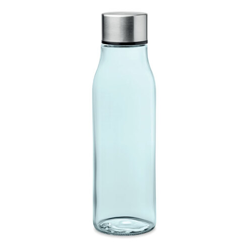 Szklana butelka 500 ml przezroczysty niebieski MO6210-23 