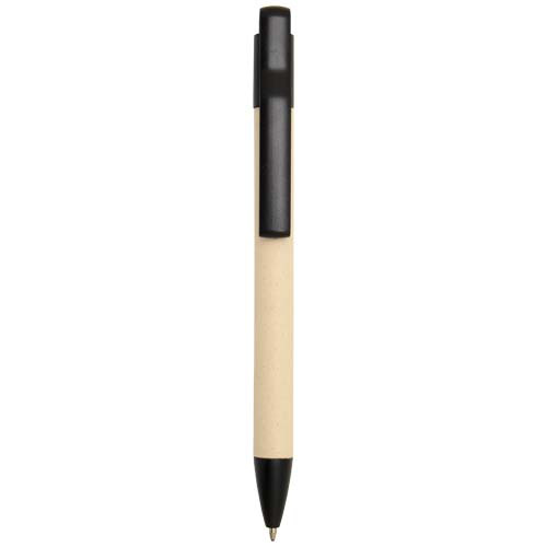 Liliana długopis z papieru trzcinowego (niebieski tusz) Czarny 10798390 