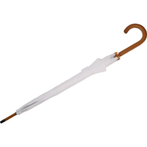 Parasol automatyczny drewniany Ø105 cm NANCY Biały 513106 (3)