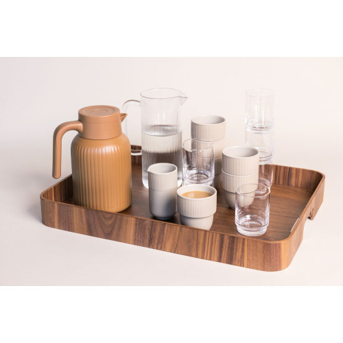 Taca HANNA, duża, ciemnobrązowy Ciemnobrązowy 5018667- (3)