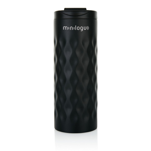 Geometryczny kubek termiczny 350 ml Czarny P432.011 (2)