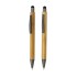 Bambusowy zestaw piśmienny, długopis i ołówek brązowy P611.109 (1) thumbnail
