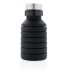Składana butelka sportowa 550 ml z karabińczykiem czarny P432.621 (3) thumbnail