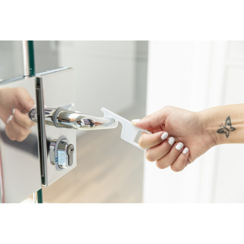 Brelok do bezdotykowego otwierania drzwi i korzystania z powierzchni wspólnych Biały V8192-02 (8)