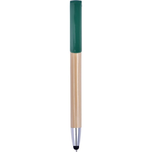 Długopis, touch pen, stojak na telefon zielony V1929-06 (2)