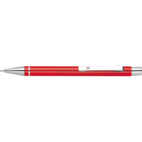Metalowy długopis półżelowy Almeira czerwony 374105 