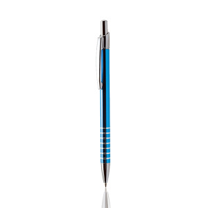 Metalowy długopis z 7 pierścieniami / Sring Tourquise Blue