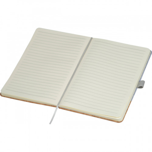 Notatnik A5 w linie RPET TERESA Szary 2447207 (3)