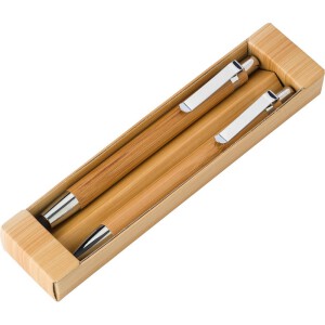 Zestaw piśmienny, długopis, touch pen i ołówek mechaniczny brązowy