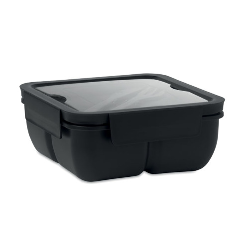 Lunchbox ze sztućcami 600ml Czarny MO6275-03 (2)