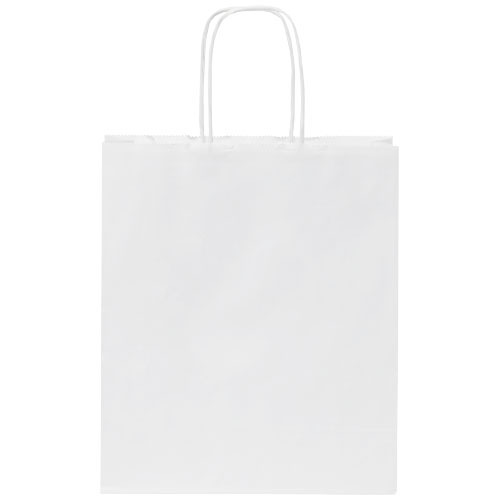 Torba z papieru Kraft ze skręconymi uchwytami – 18 x 8 x 21 cm Biały 1PQ00101 (1)
