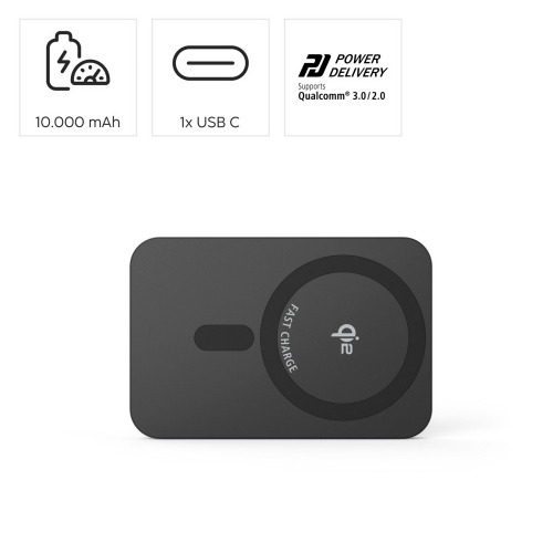 Magnetyczny power bank 10000 mAh Hama Czarny VH037-03 (5)