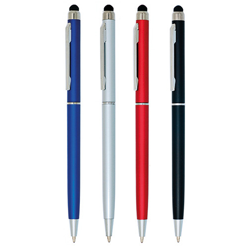 Plastikowy długopis z touchpenem / Bric Czarny IP13140311 (2)