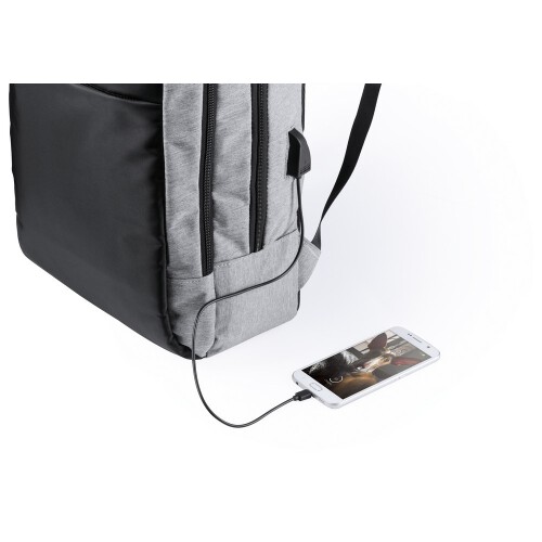 Wodoodporny plecak na laptopa 15" szary V0711-19 (5)