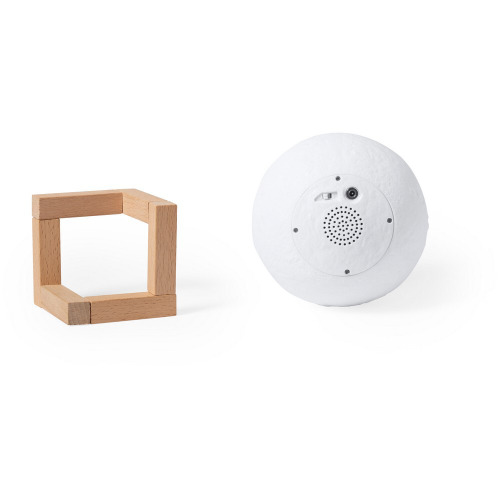 Głośnik bezprzewodowy 3W "księżyc", lampki LED Biały V0395-02 (5)