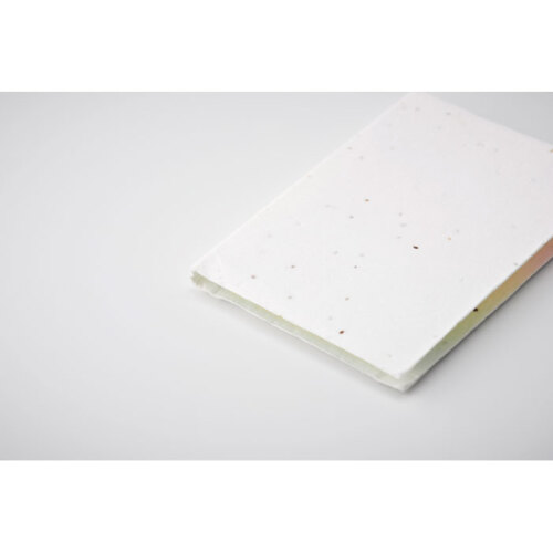 Papierowy notatnik z nasionami biały MO6510-06 (5)