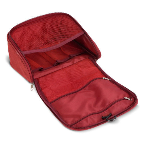Torba podróżna na kosmetyki rPET 300D Kora Ciemnoczerwony LT95396-N0020 (6)